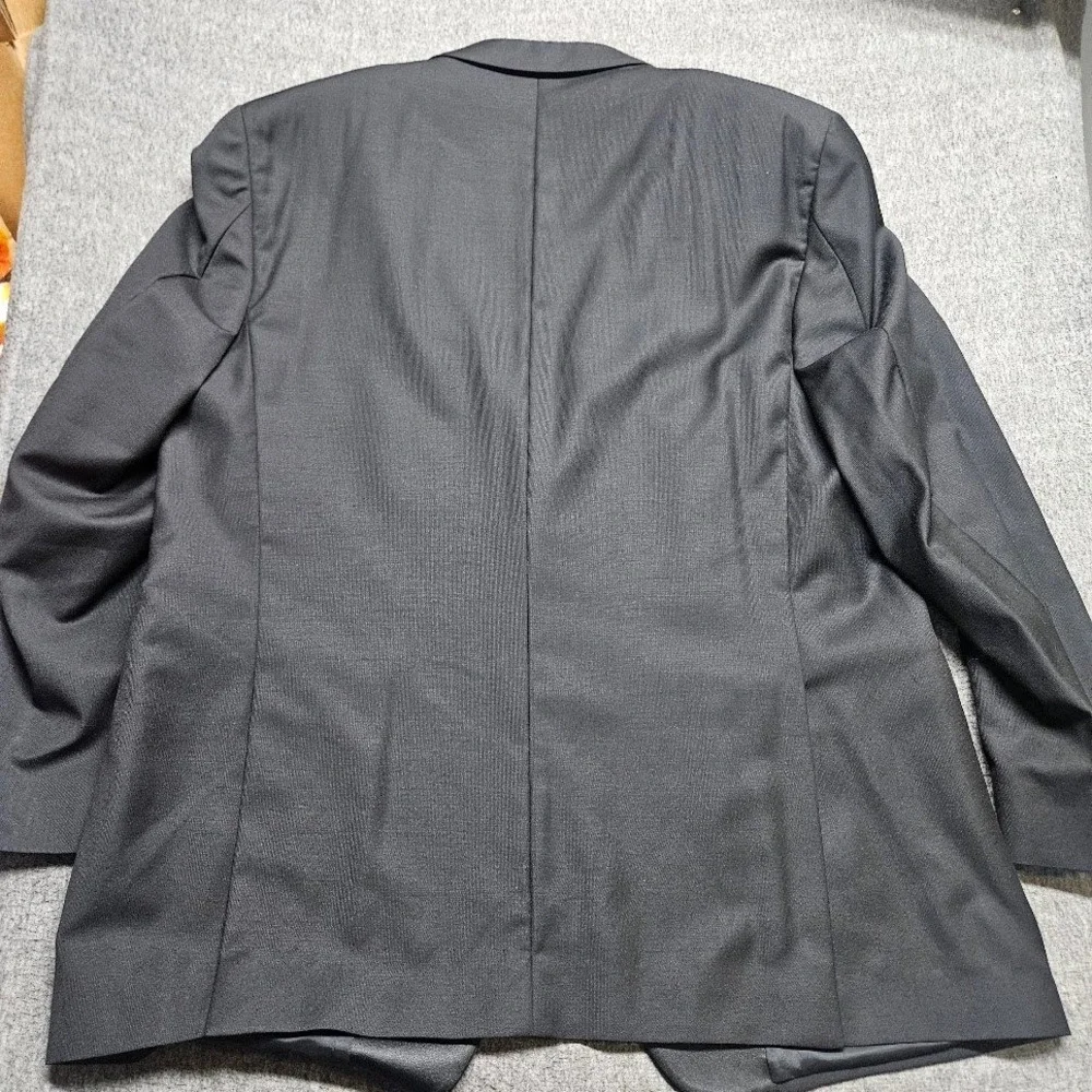 Joseph Abboud Tuxedo Suit Mens 48L W42 Black Super 120s Wool Peak Lapel USA
